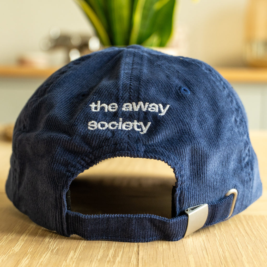 whatever the weather - navy corduroy cap