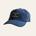 whatever the weather - navy corduroy cap